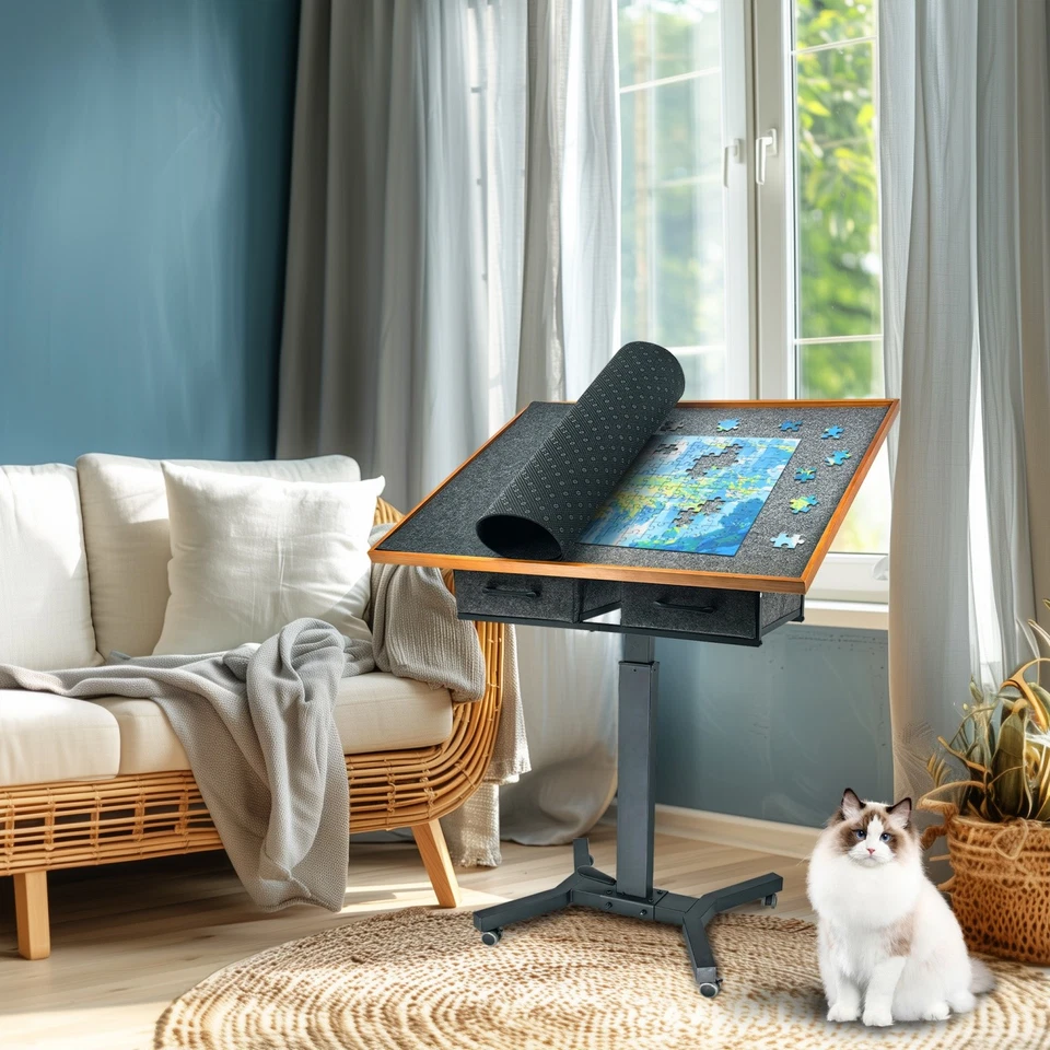 Mesa Rompecabezas 1500 Piezas con Pata Ajustable Altura y Ángulo Tablero Puzzle Foto 4 de 4