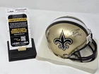 DREW BREES signed SAINTS mini helmet JSA COA