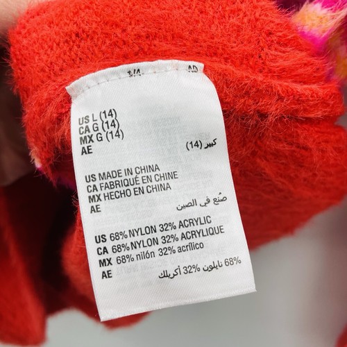 Holiday Lane Youth Big Girls Large Fair Isle Crewneck Sweater in Red $40 323 - Picture 9 of 9
