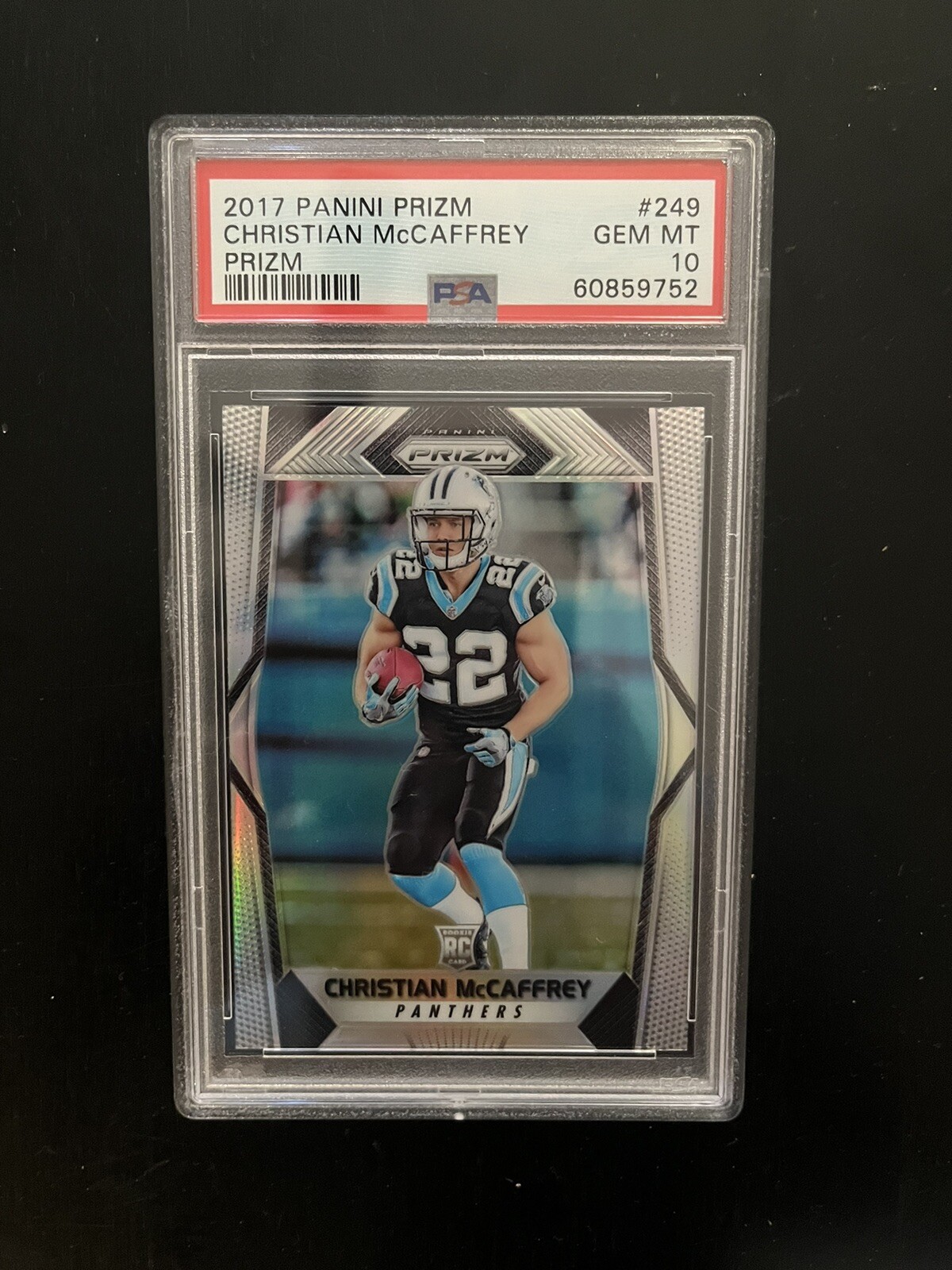 Christian McCaffrey Panini Prizm #249 Base