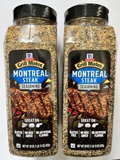 2 Packs McCormick Grill Mates MONTREAL STEAK SEASONING 29oz each- 58 Oz Total