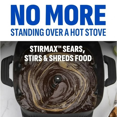 PowerXL StirMax 7.5 Qt Multi-Cooker with Automatic Stirring/Crumble Paddle - Picture 3 of 4