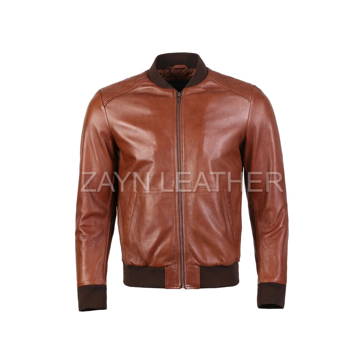 Mens Wax Finish Sheep Leather Jacket Premium soft & supple