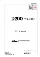 Nikon D200 Service & Repair Manual Reprint