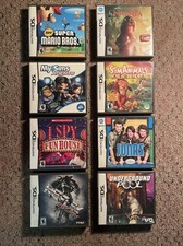Lot of 8 Nintendo DS Cases New Super Mario Bros. Sims Narnia Jones Brothers