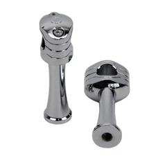 4.0" Tall Chrome Riser 1.0" Clamp Kit for Harley Dyna FXDF FLHR FXDB FXDL FXD 
