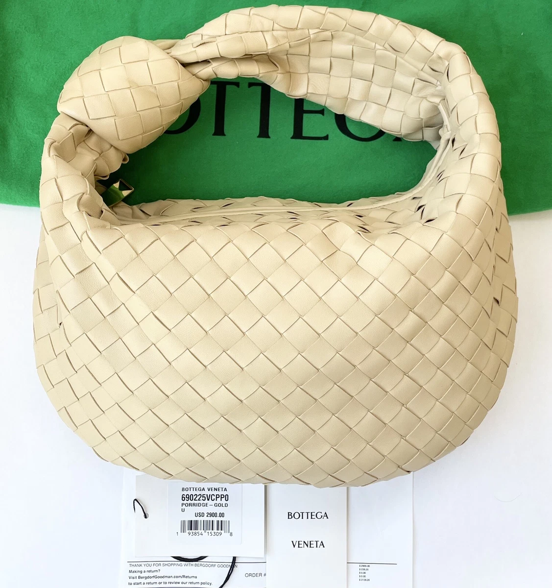 Bottega Veneta Teen Jodie Intrecciato Leather Hobo Bag