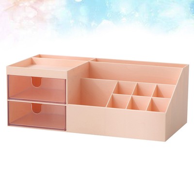 Livingroom Pen Holder Plastic Stationery Storage Shelf Desk Makeup Brush Sorter