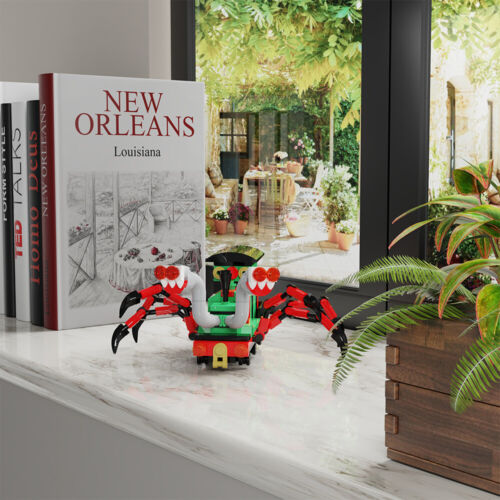 MOC: Mutated Green Spider Train with 6 Feet 190 Pieces Building Toys Set - Picture 7 of 7