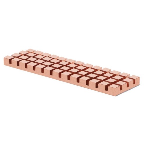 Pure Copper Heatsink Cooler Heat Sink Adhesive for M.2 NGFF 2280 PCI-E NVME SSD - Picture 11 of 16