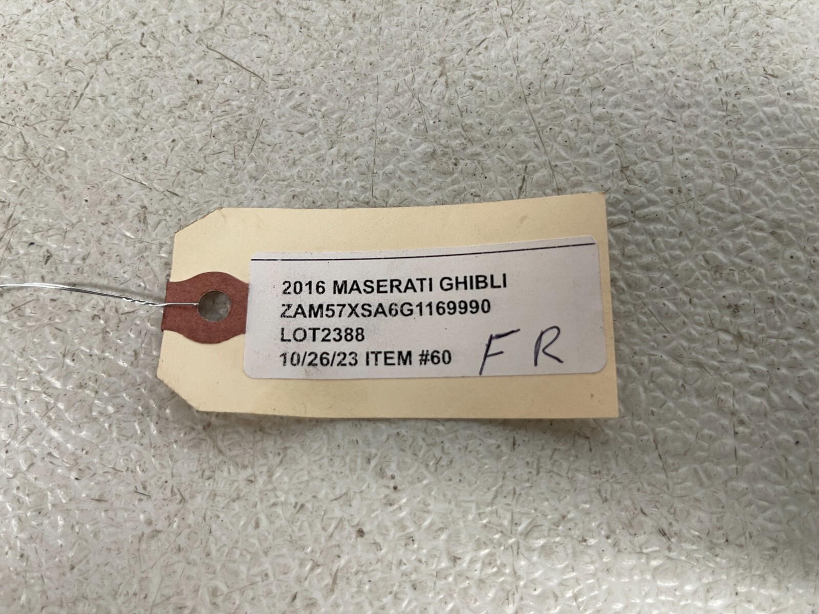⭐2014-2017 MASERATI GHIBLI FRONT RIGHT PASS SIDE DOOR HANDLE CHROME OEM LOT2388