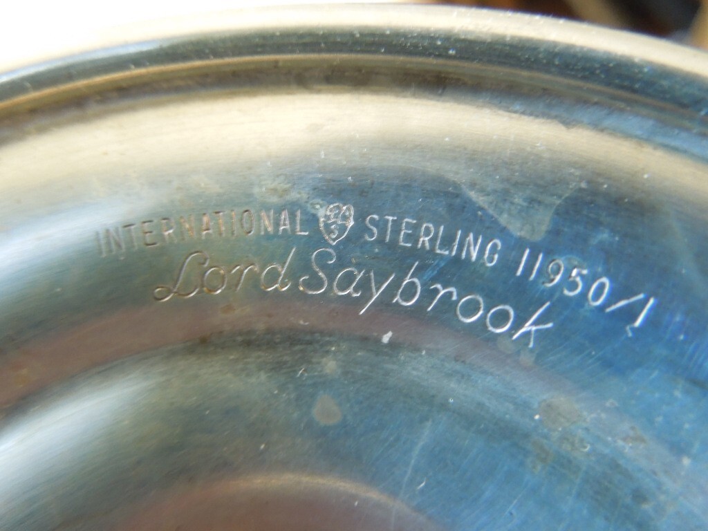 ONE International Sterling Silver Water/Wine Goblet Lord Saybrook '11950/1' NM INSTITUTO
