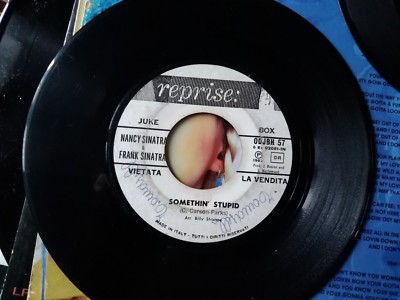 7'' PROMO F.& NANCY SINATRA SOMETHIN' STUPID HARPER'S BIZARRE 59TH ST.BRIDGE SONG