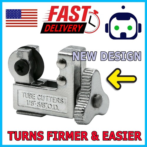 Mini Pipe Tubing Cutter 1/8" to 5/8" OD Copper Brass Aluminum Cutting HVAC Plumb