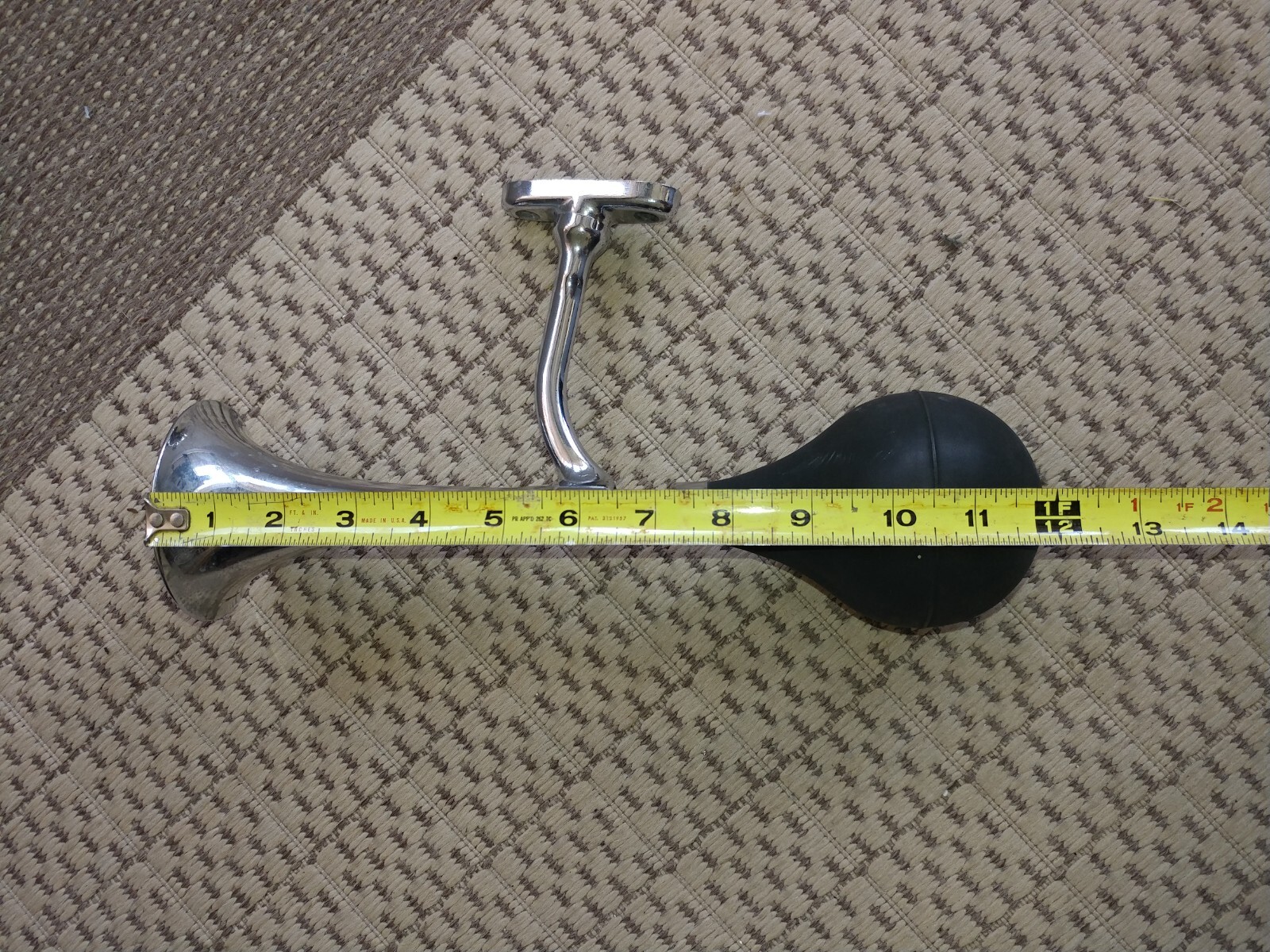 Vintage Antique Car Horn w/ Rubber Bulb & Bracket Works eBay