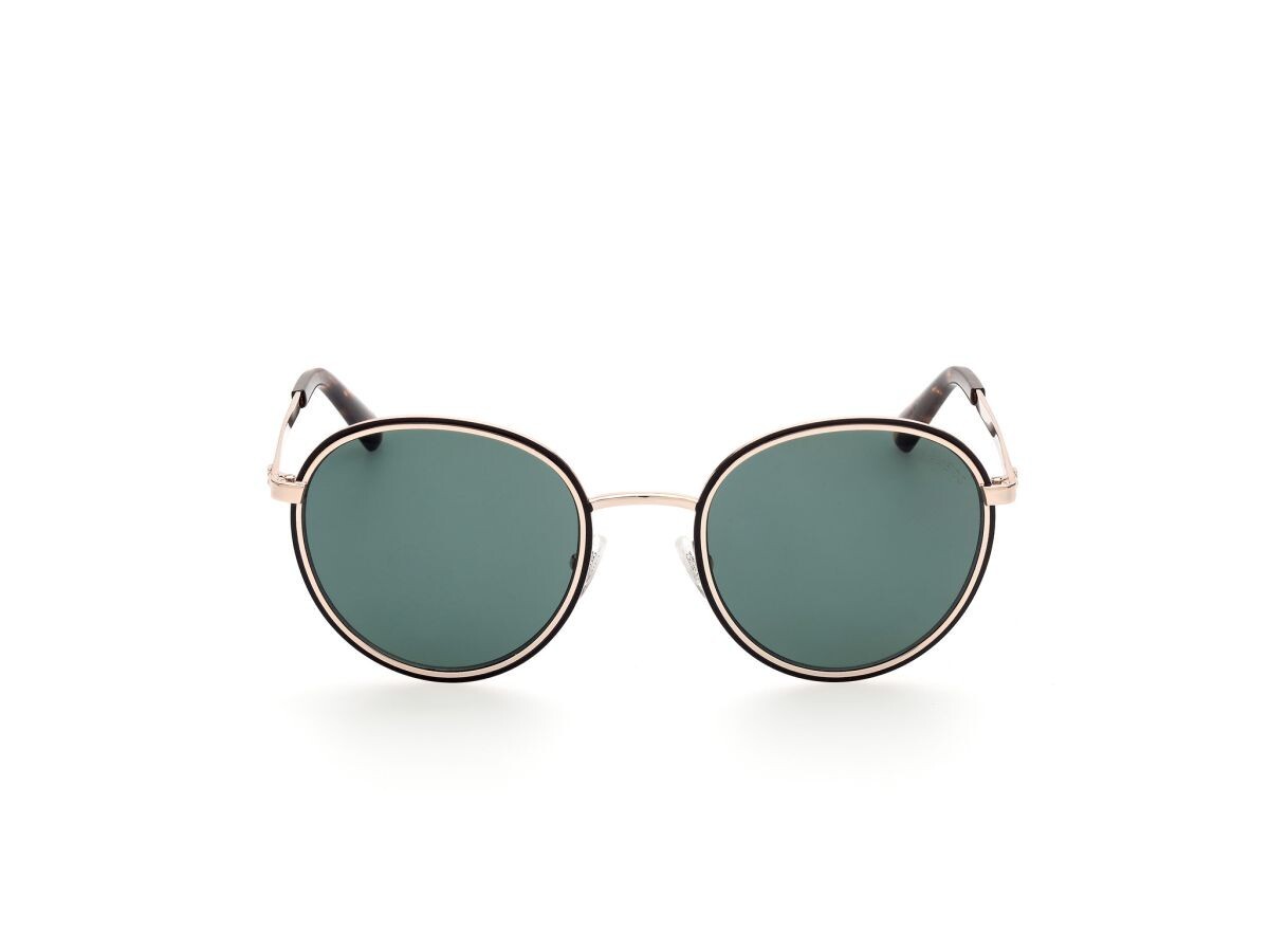 Guess GU00047 33N Gold Black Round Metal Sunglasses Frame 54-23-145