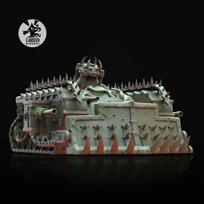 Bubonic Mortar Vehicle - Grimdark Tainted Windmill Tank - Chaosbringer Traitors