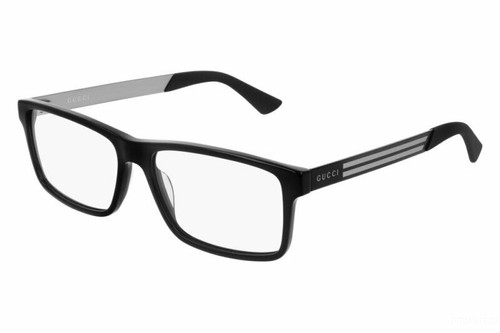 Montatura Occhiali da Vista Uomo Gucci 0692O 004 Nero Rettangolari Plastica  | eBay