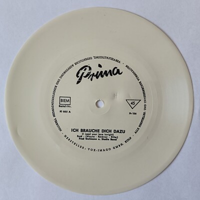 Fred Gutmann: Ich brauche dich dazu (Einseitige Flexi Disc Single), Germany 1959