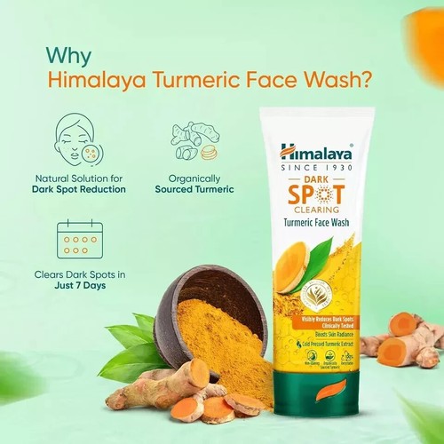 Himalaya Dark Spot Clearing Turmeric Face Wash 50g FAST DISPATCH BUY 2 GET 1 FRE - Picture 2 of 10