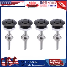 4PCS Push Button Quick Release Hood Bonnet Pins Lock Clip Car Bumper Latch Kit