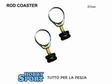 1 COPPIA ROD COASTER 27 mm SUPPORTO PER MULINELLI ROTANTI  IN ACCIAIO 