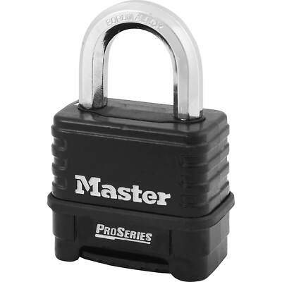 Masterlock Pro Series Zinkdruckguss Gehäuse Zahlen-Vorhängeschloss 57 mm Standard
