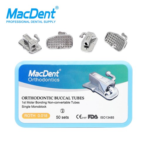 Tubos bucales adhesivos de ortodoncia dental MBT ROTH 018 022 1er segundo molar no conv - Imagen 17 de 24