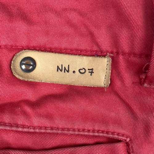 Chino Pants Jeans Nn 07 No Nationality Men's Simon red Low Rise Taper W32 L34 - Picture 4 of 12