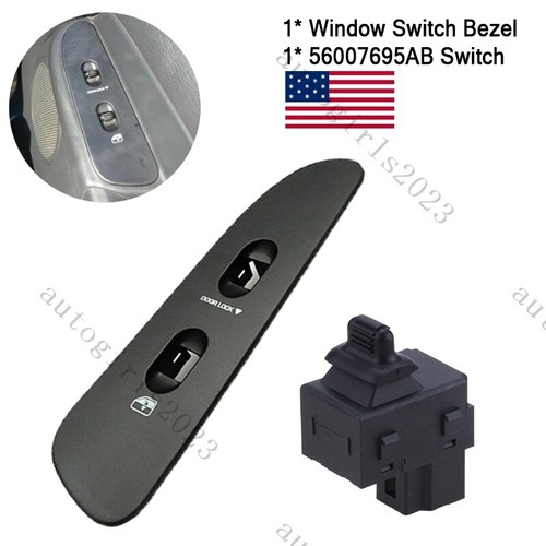 2014 Dodge Avenger Window Switch Grey Door Window Switch Bezel Cover For 2002-2010 Dodge Ram 1500/2500/3500 – Pair 2006 Dodge Ram Door - Foto 6
