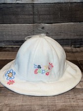 NWT BABY GAP BABYGAP INFANT GIRLS 6-12 MONTHS SUN HAT BEACH HAT TERRY CLOTH