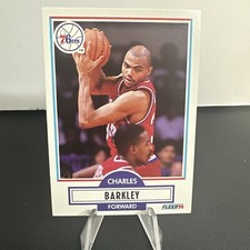 CHARLES BARKLEY 1990 FLEER BASKETBALL CARD #139 DUAL ERROR CARD .545. AND 741