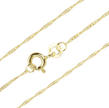 Echt Goldkette 333 Panzerkette gedreht Singapurkette - Breite und Länge Auswahl