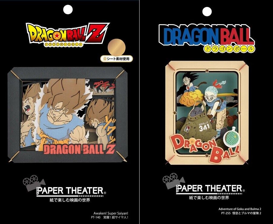 Paper Theater Dragon Ball Z Saiyan! Goku and Bulma Craft Japan Anime Manga  116Y | eBay