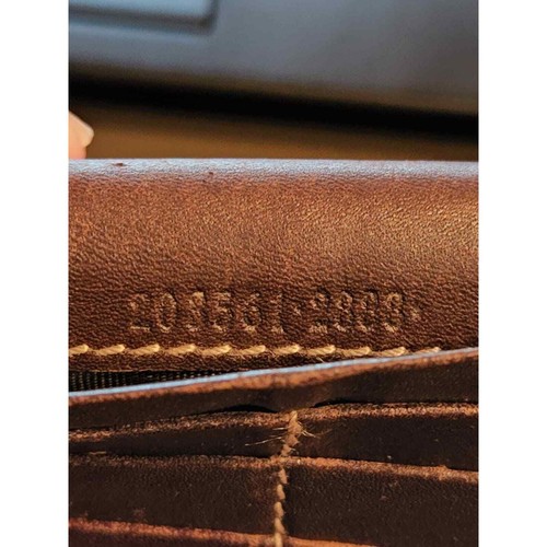 Gucci Wallet Long Wallet Brown Woman Authentic Coated Bow Detail - Picture 13 of 13