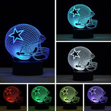 3D Illusion Night Light Desk Lamp, 7 Colors Auto Gradual Changing USB Powered LE