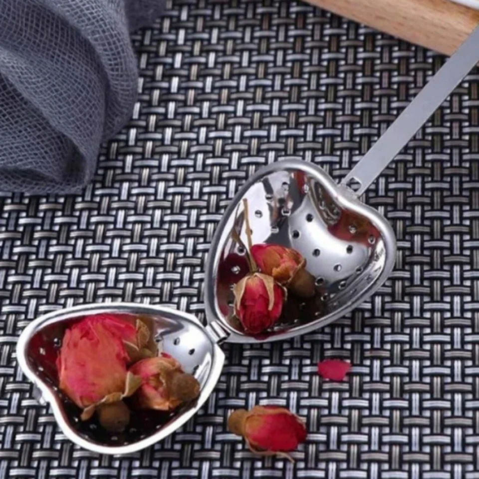 Heart Shape Stainless Steel Tea Steeper Spoon Strainer Infuser Gift... - Image 2 of 4