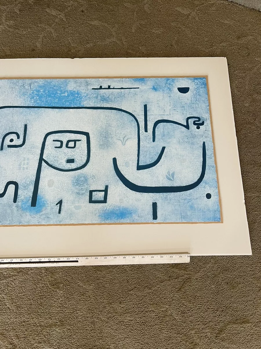 Insula Dulcamara 1938 Canvas Art Print by Paul Klee Blue Original VTG Poster Art