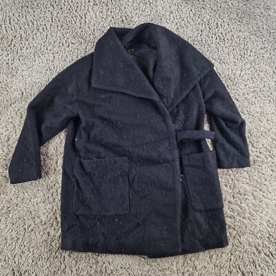 Armani Exchange Mantel Damen Extra Groß XL Wollmischung Schwarz