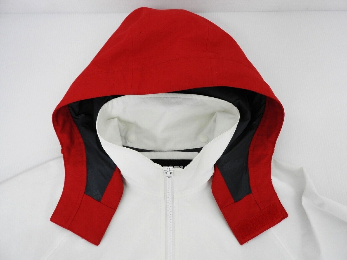 Supreme 18AW Gore-Tex Coat Jacket Nylon Hooded Parka Size S White 