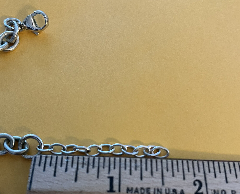 Personalized M Initial Oval Pendant Necklace with… - image 5