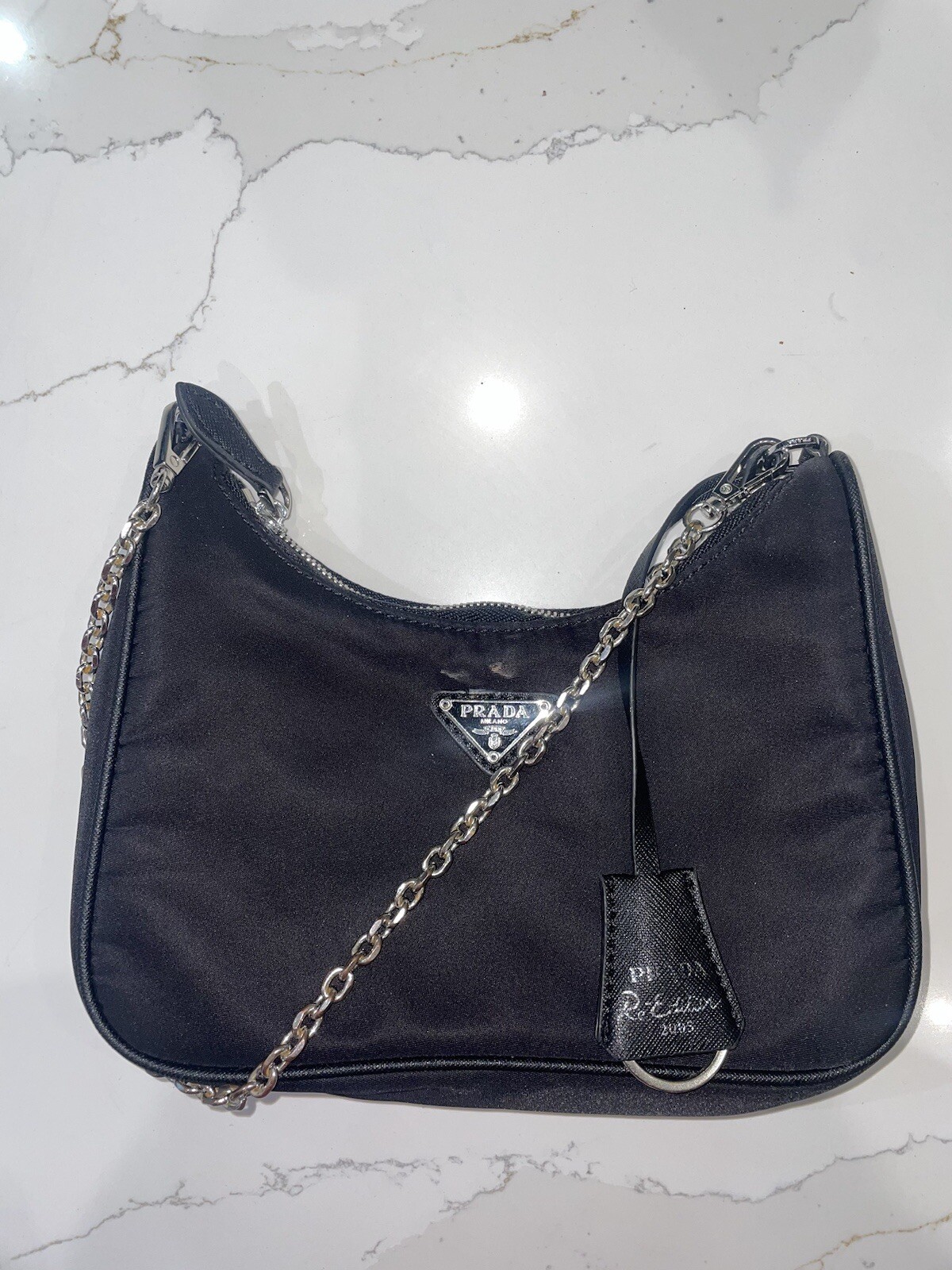 Prada Re-Edition 2005 Re-Nylon Mini Bag in Black Nylon One Size