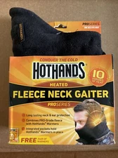 HotHands Heated Fleece Neck Gator Black