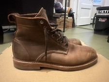 Bass Brand Leather Boots with Stylish Wooden Core