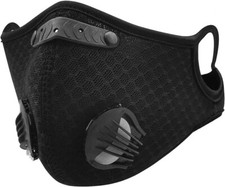 4 Sport Face Masks with Exhalation Valves Adjustable Mask indoor Outdoor