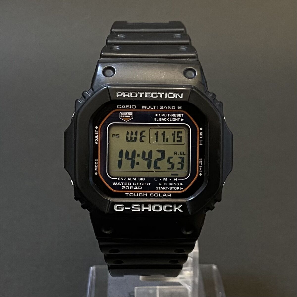 CASIO G-Shock GW-M5610 Series Solar Digital Multi Band 6 Water Resistant  USED