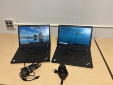 Lot of 2 Lenovo ThinkPad T470 14" Laptops i5 2.40GHz SSD Win10 Webcam Wi-Fi