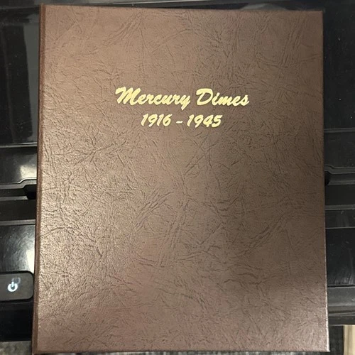 1916 - 1945 Mercury Dimes 73 Coins In Dansco Album 7123