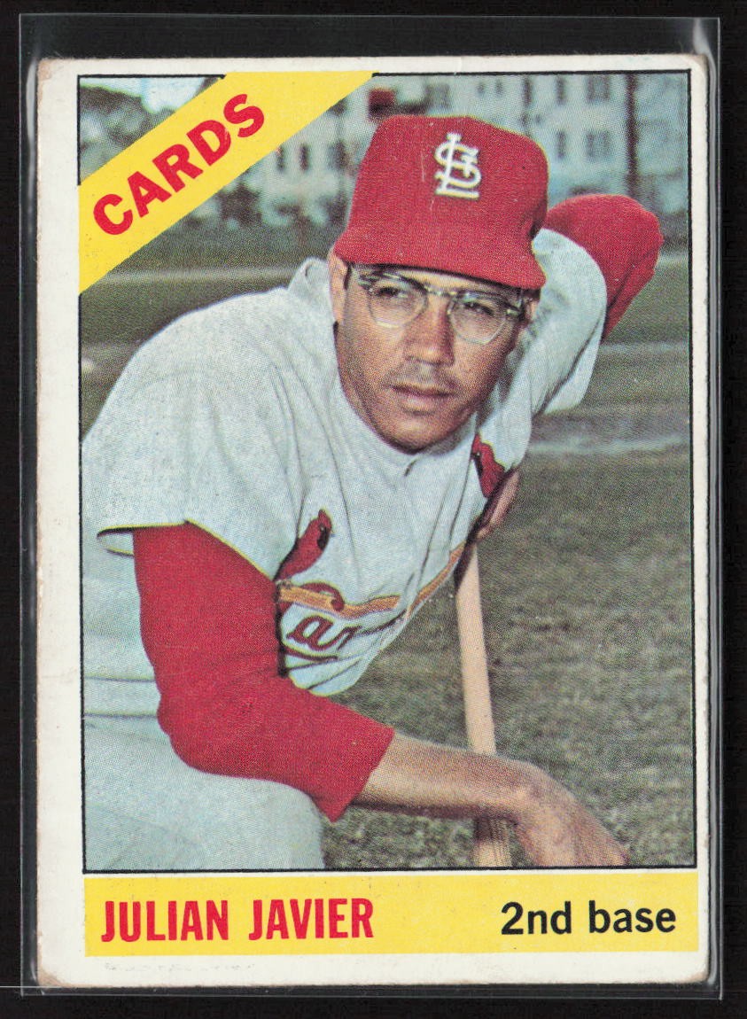1966 Topps #436 Julian Javier (crease)