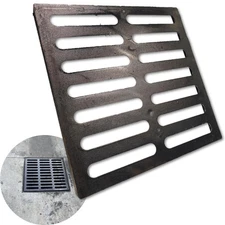 MOSINSBO Cast Iron Drain Grate for Vodaland 16x16 Catch Basin, Outdoor Drain ...
